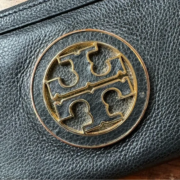 Tory Burch black leather zip wallet - Picture 3 of 6
